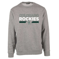 Colorado Rockies Levelwear City Connect Zane No Hitter Pullover Sweatshirt Heather Gray