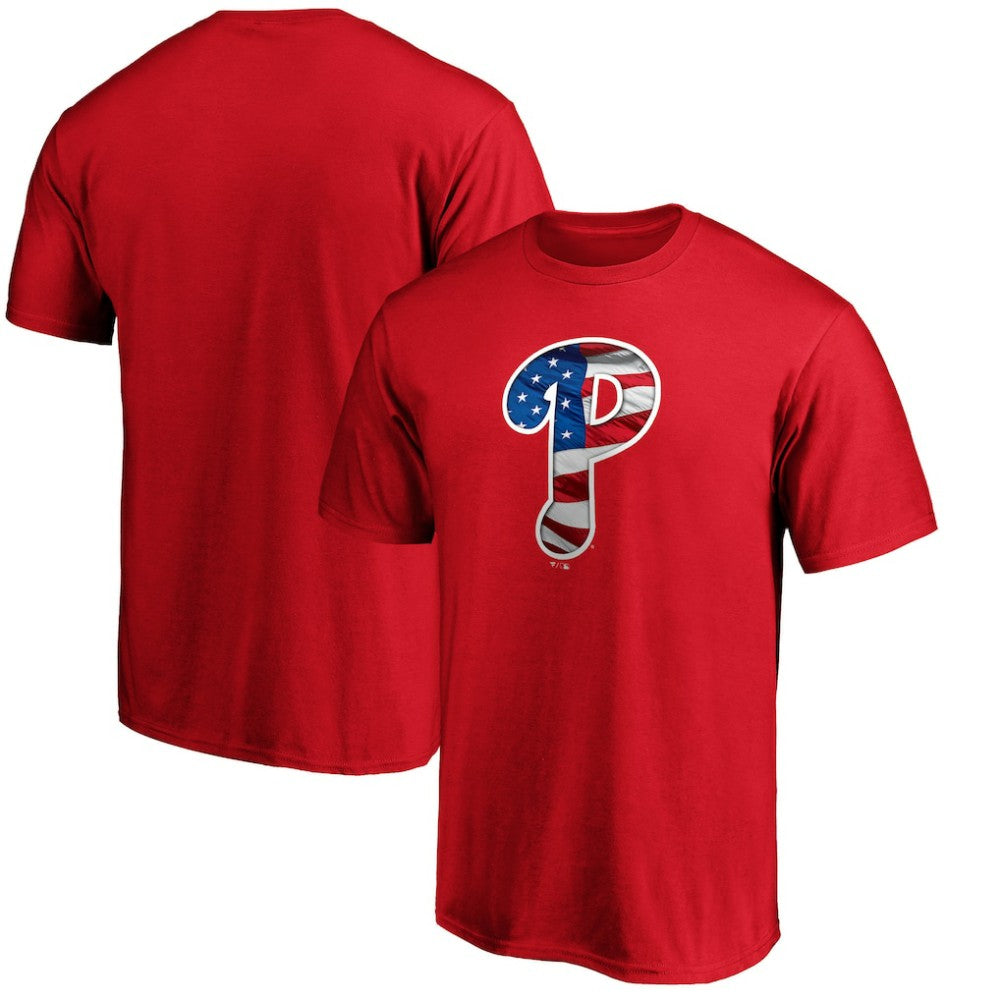 Philadelphia Phillies Banner Wave T-Shirt Red