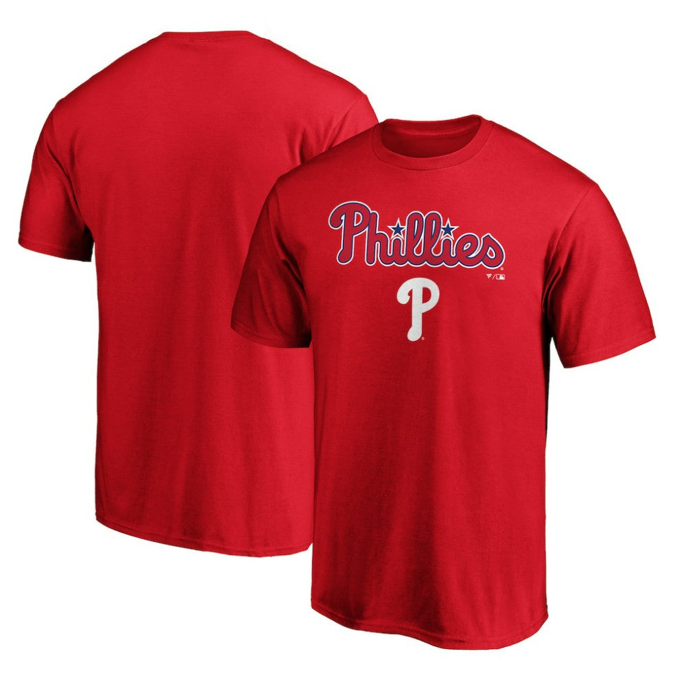Philadelphia Phillies Team Lockup T-Shirt Red