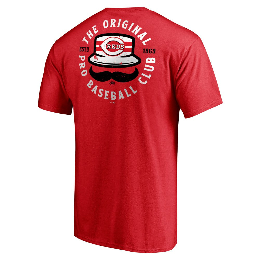Cincinnati Reds Hometown Collection Stache T-Shirt Red