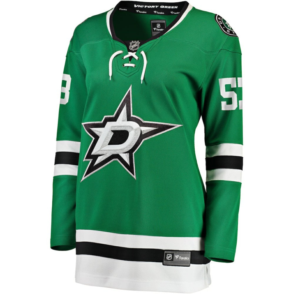 Wyatt Johnston Dallas Stars Fanatics Women's Home Breakaway Player Jersey Kelly Green