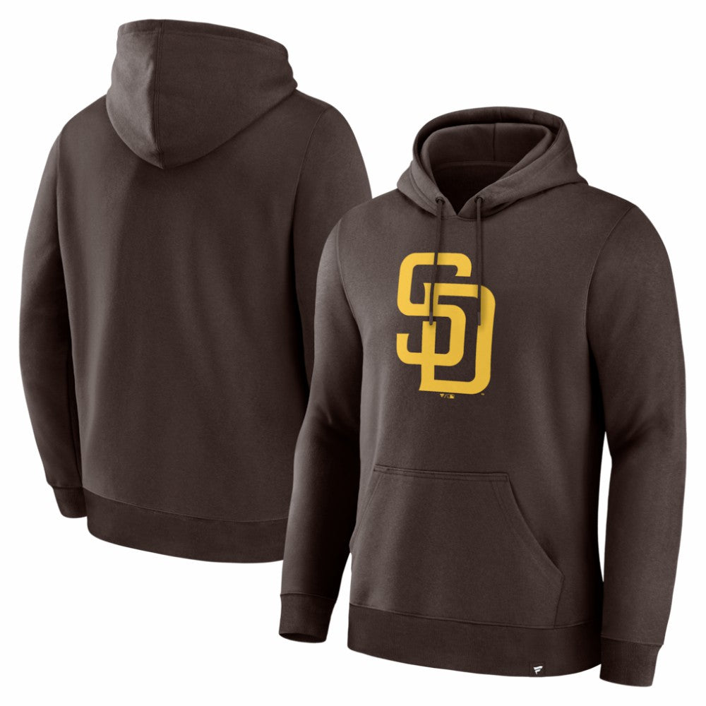 San Diego Padres Primary Logo Legacy Hoodie Brown