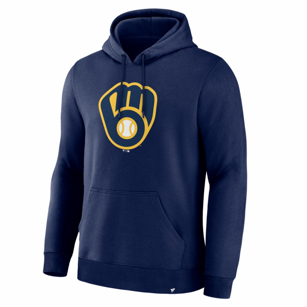 Milwaukee Brewers Primary Logo Legacy Hoodie Navy