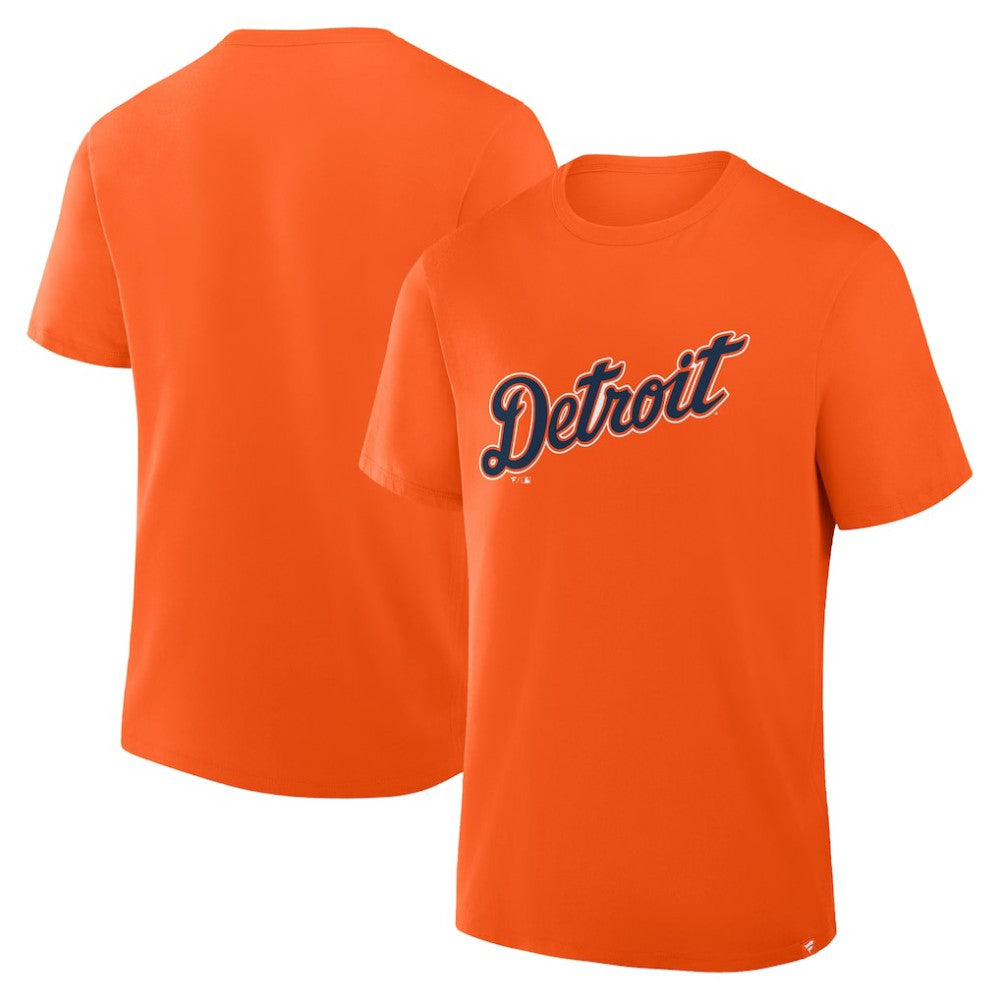 Detroit Tigers Wordmark Legacy T-Shirt Orange