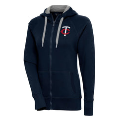 Minnesota Twins Antigua Women's Victory Full-Zip Hoodie Navy