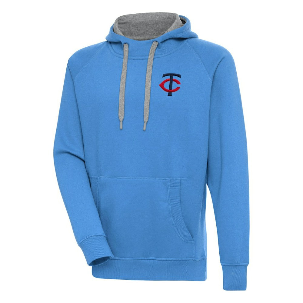 Minnesota Twins Antigua Victory Pullover Hoodie Light Blue