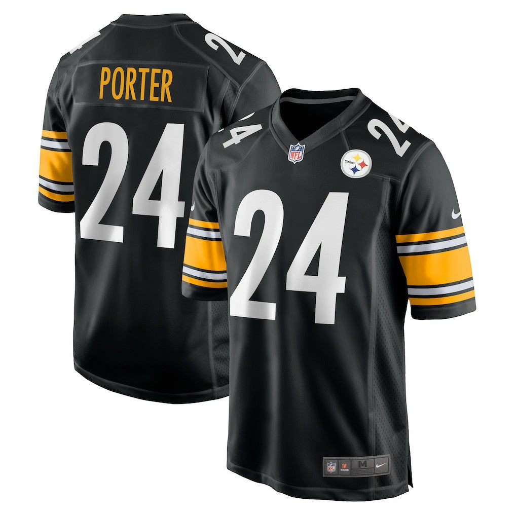 Joey Porter Jr. Pittsburgh Steelers Game Jersey - Black