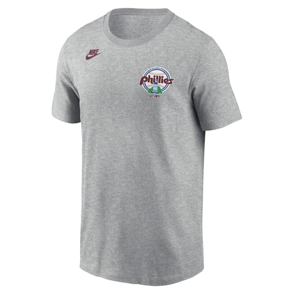 Philadelphia Phillies Cooperstown Collection T-Shirt Heather Gray | Nike