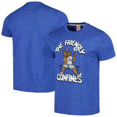 Chicago Cubs Homage Doodle Collection The Friendly Confines Tri-Blend T-Shirt Royal
