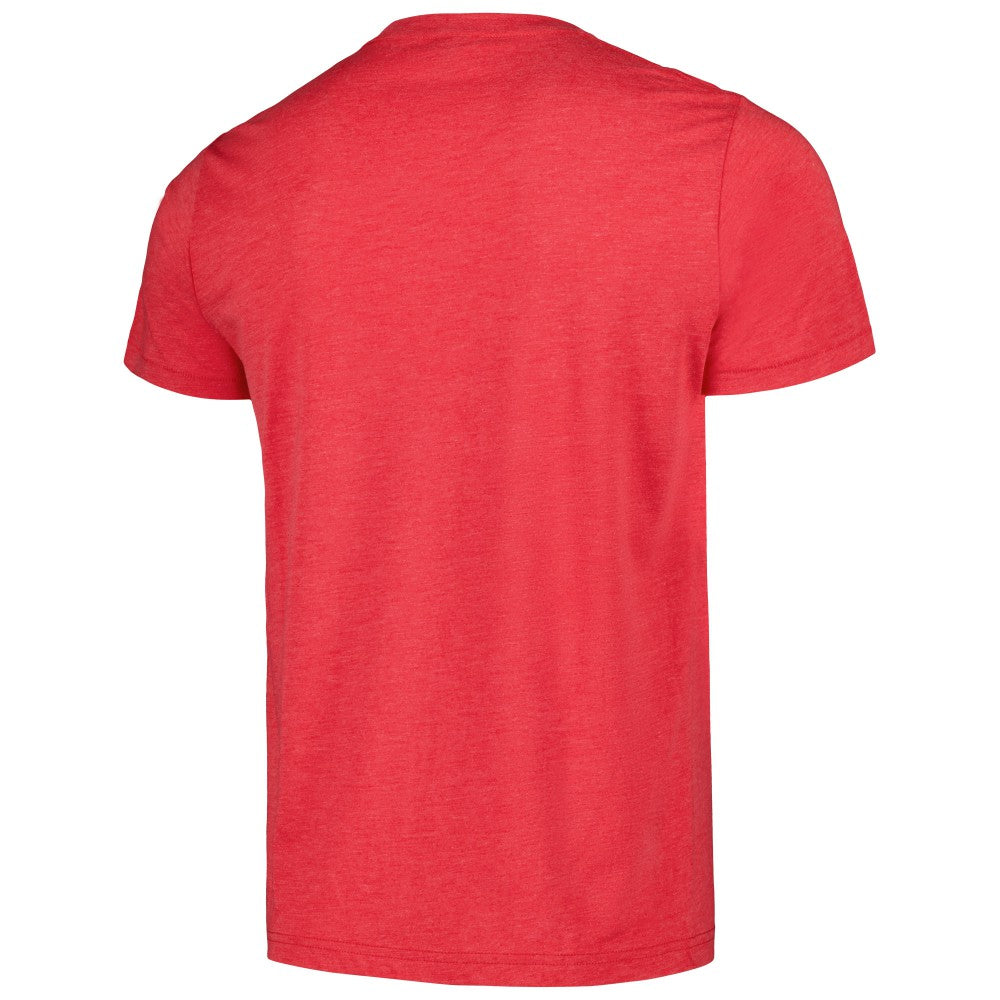 Cincinnati Reds Homage Doodle Collection Wire to Wire Tri-Blend T-Shirt Red