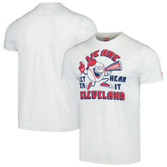 Cleveland Guardians Homage Doodle Collection We Are Cleveland Tri-Blend T-Shirt Gray