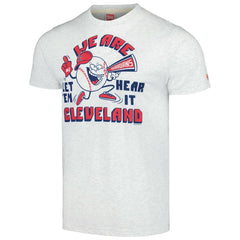 Cleveland Guardians Homage Doodle Collection We Are Cleveland Tri-Blend T-Shirt Gray