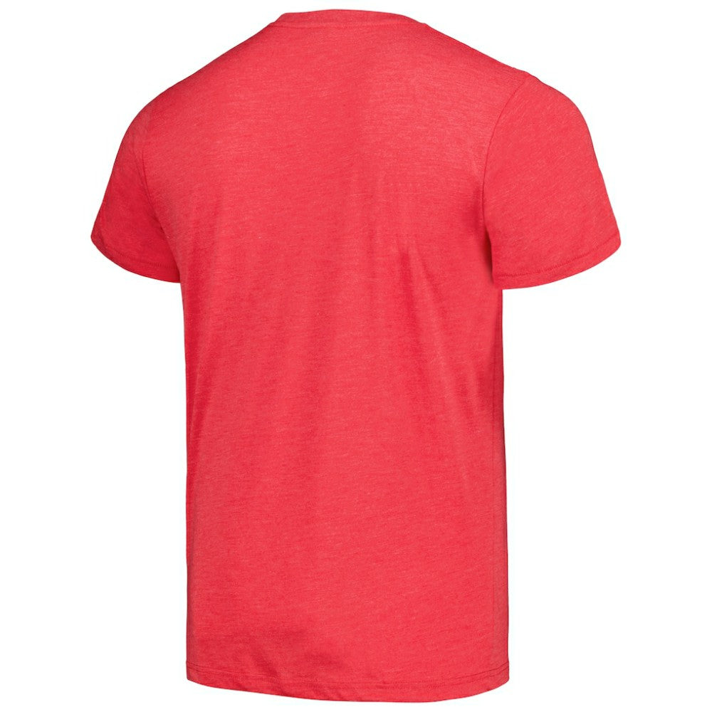 Los Angeles Angels Homage Doodle Collection It's Rally Time Tri-Blend T-Shirt Red