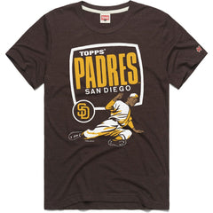 San Diego Padres Homage x Topps Tri-Blend T-Shirt Brown