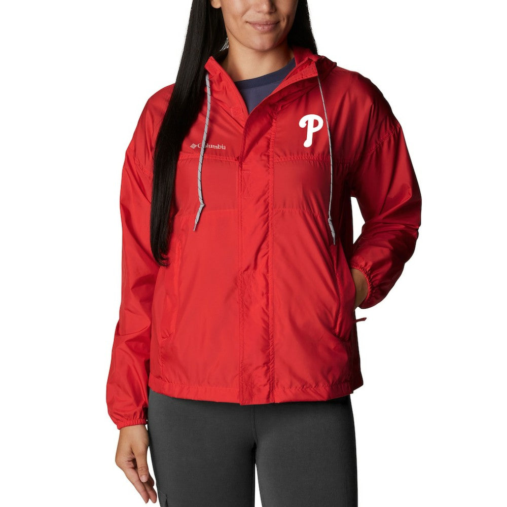 Philadelphia Phillies Women's Flash Challenger Full-Zip Windbreaker Jacket Red | Columbia