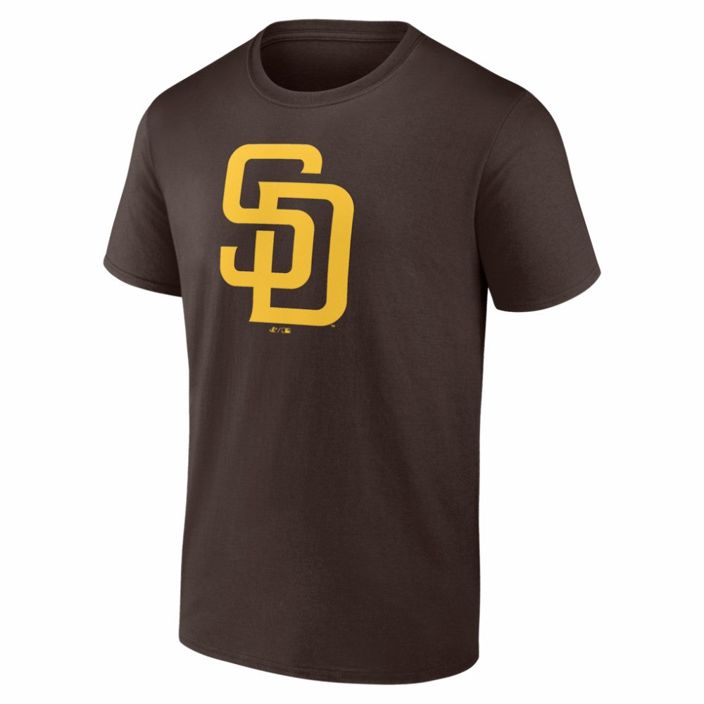 San Diego Padres Logo Athletic Official Logo T-Shirt Brown
