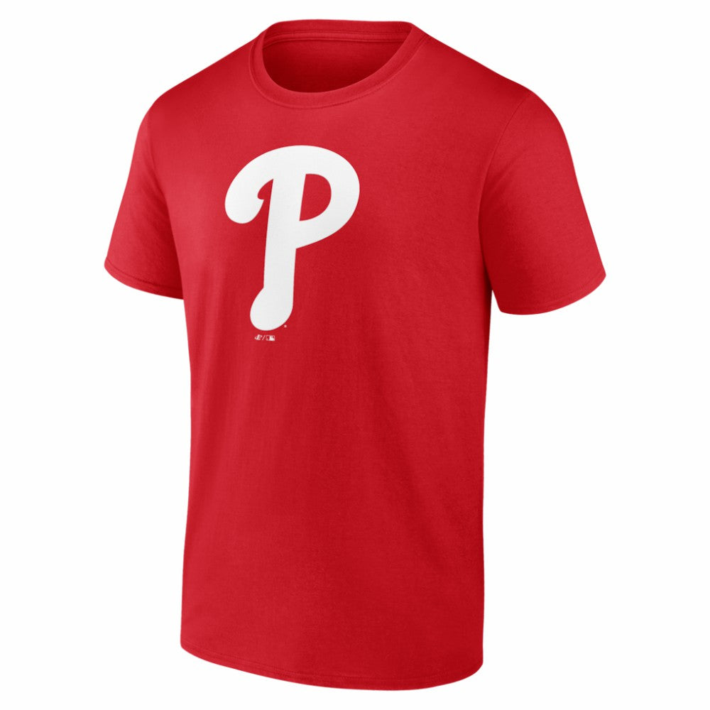 Philadelphia Phillies Logo Athletic Official Logo T-Shirt Red