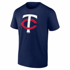 Minnesota Twins Logo Athletic Official Logo T-Shirt Navy