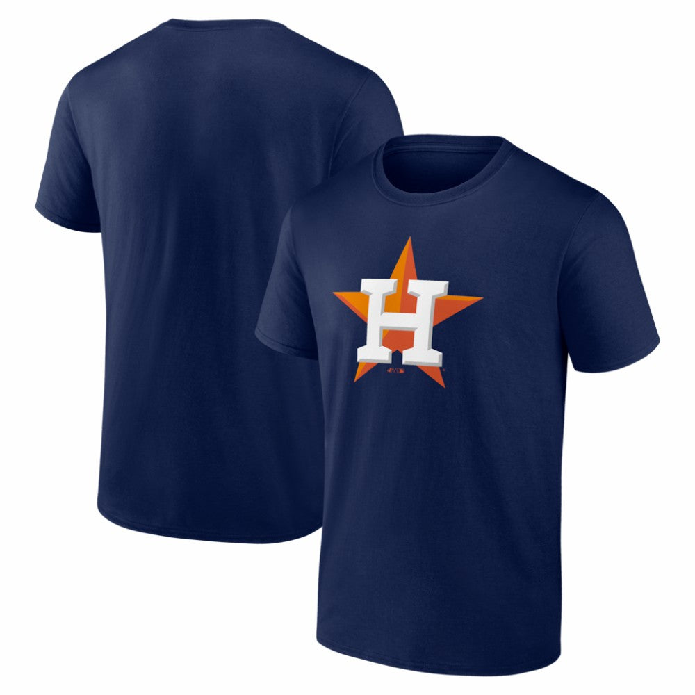Houston Astros Logo Athletic Official Logo T-Shirt Navy