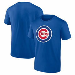 Chicago Cubs Logo Athletic Official Logo T-Shirt Royal