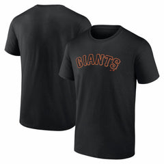 San Francisco Giants Logo Athletic Wordmark T-Shirt Black