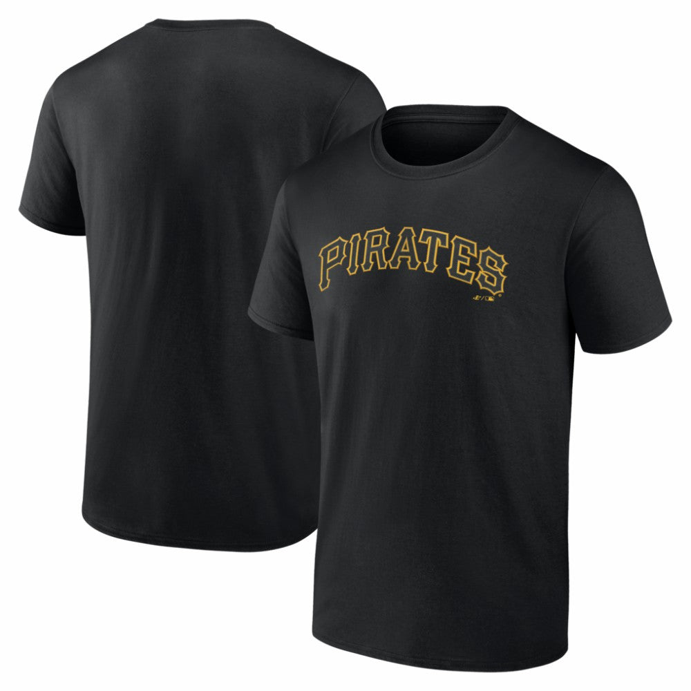 Pittsburgh Pirates Logo Athletic Wordmark T-Shirt Black