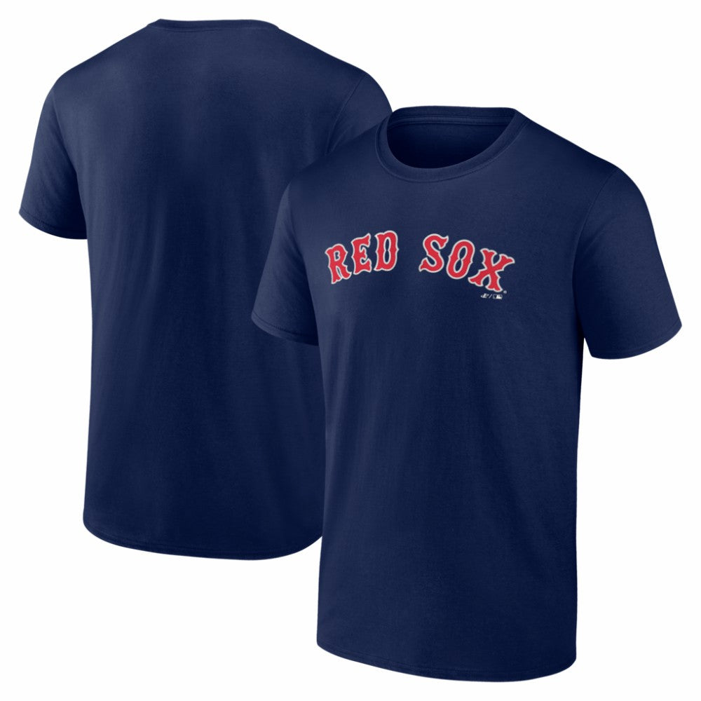 Boston Red Sox Logo Athletic Wordmark T-Shirt Navy