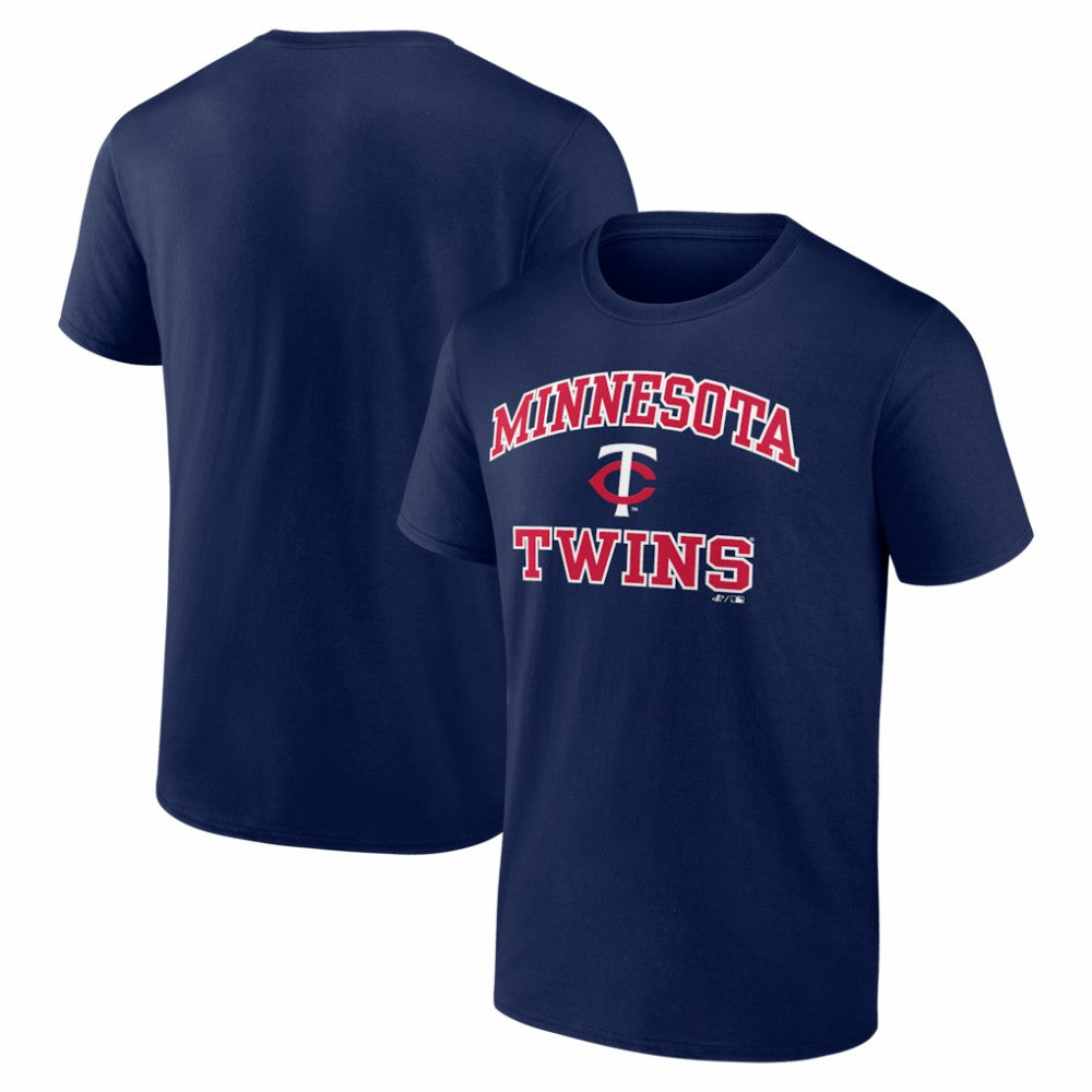 Minnesota Twins Logo Athletic Heart and Soul T-Shirt Navy