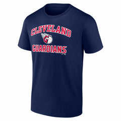 Cleveland Guardians Logo Athletic Heart and Soul T-Shirt Navy