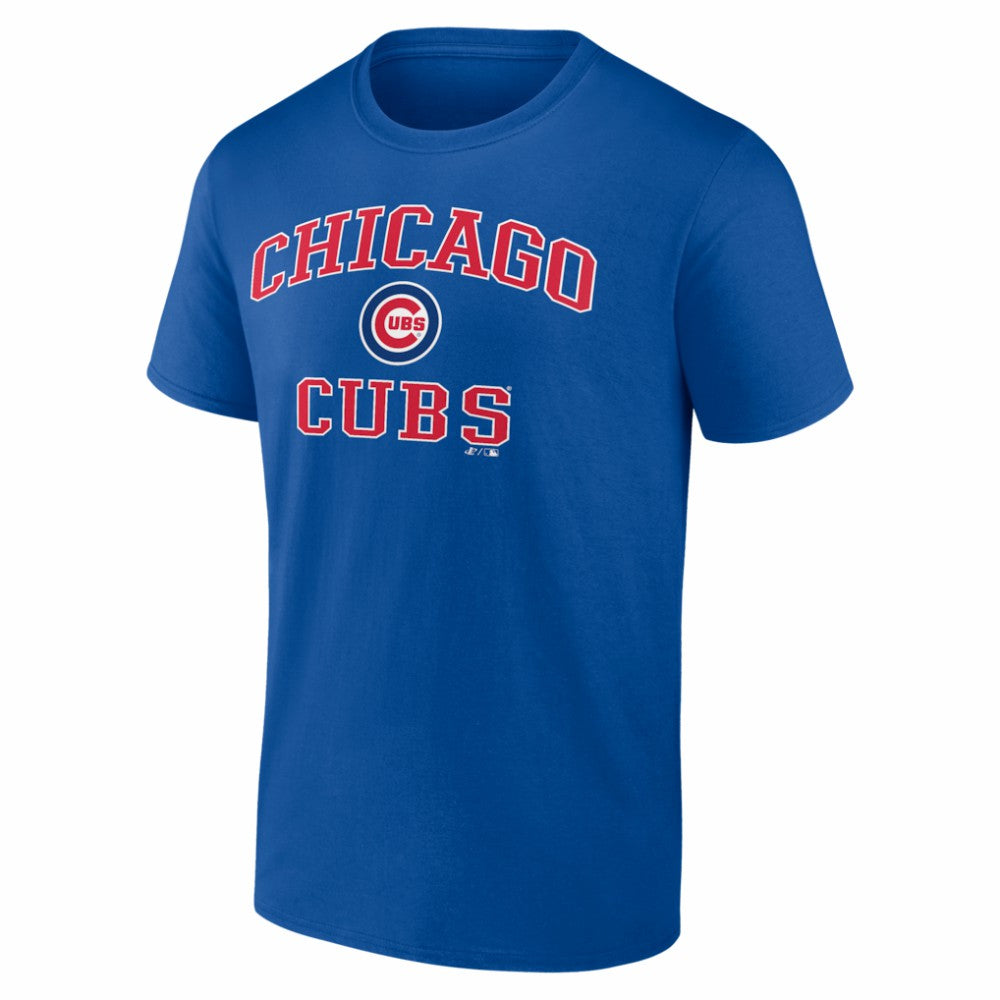 Chicago Cubs Logo Athletic Heart and Soul T-Shirt Royal