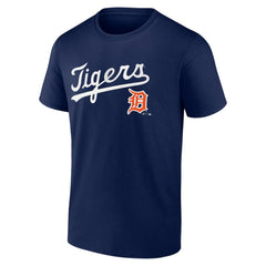 Detroit Tigers Logo Athletic Wahconah T-Shirt Navy