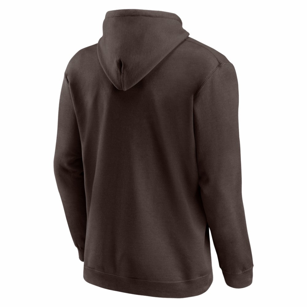 San Diego Padres Logo Athletic Wordmark Hoodie Brown