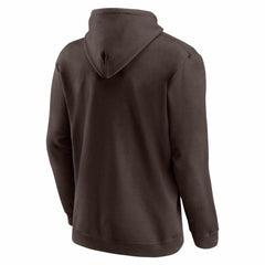 San Diego Padres Logo Athletic Wordmark Hoodie Brown