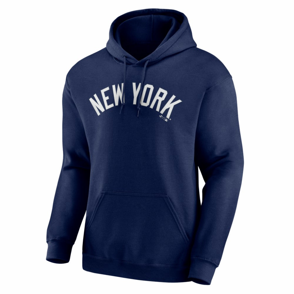 New York Yankees Logo Athletic Wordmark Hoodie Navy