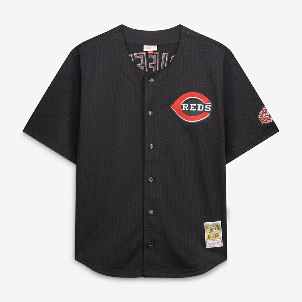 Ken Griffey Jr. Cincinnati Reds Big & Tall Cooperstown Mesh Batting Practice Jersey Black | Mitchell & Ness