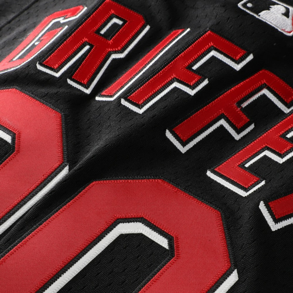 Ken Griffey Jr. Cincinnati Reds Big & Tall Cooperstown Mesh Batting Practice Jersey Black | Mitchell & Ness
