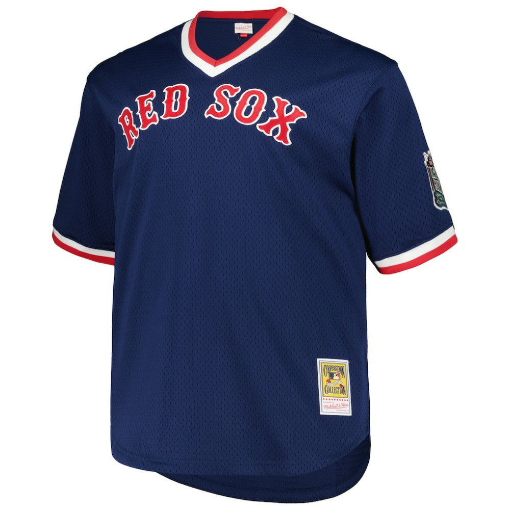 Pedro Martinez Boston Red Sox 1999 Cooperstown Collection Mesh Pullover Jersey Navy | Mitchell & Ness