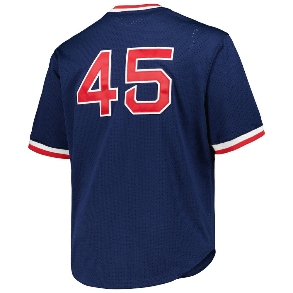 Pedro Martinez Boston Red Sox 1999 Cooperstown Collection Mesh Pullover Jersey Navy | Mitchell & Ness