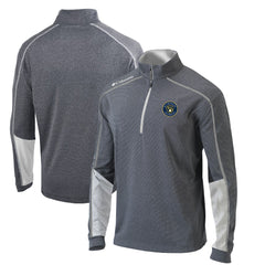 Milwaukee Brewers Omni-Wick Shotgun 2.0 Quarter-Zip Pullover Top Charcoal/White | Columbia