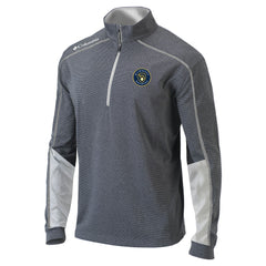Milwaukee Brewers Omni-Wick Shotgun 2.0 Quarter-Zip Pullover Top Charcoal/White | Columbia