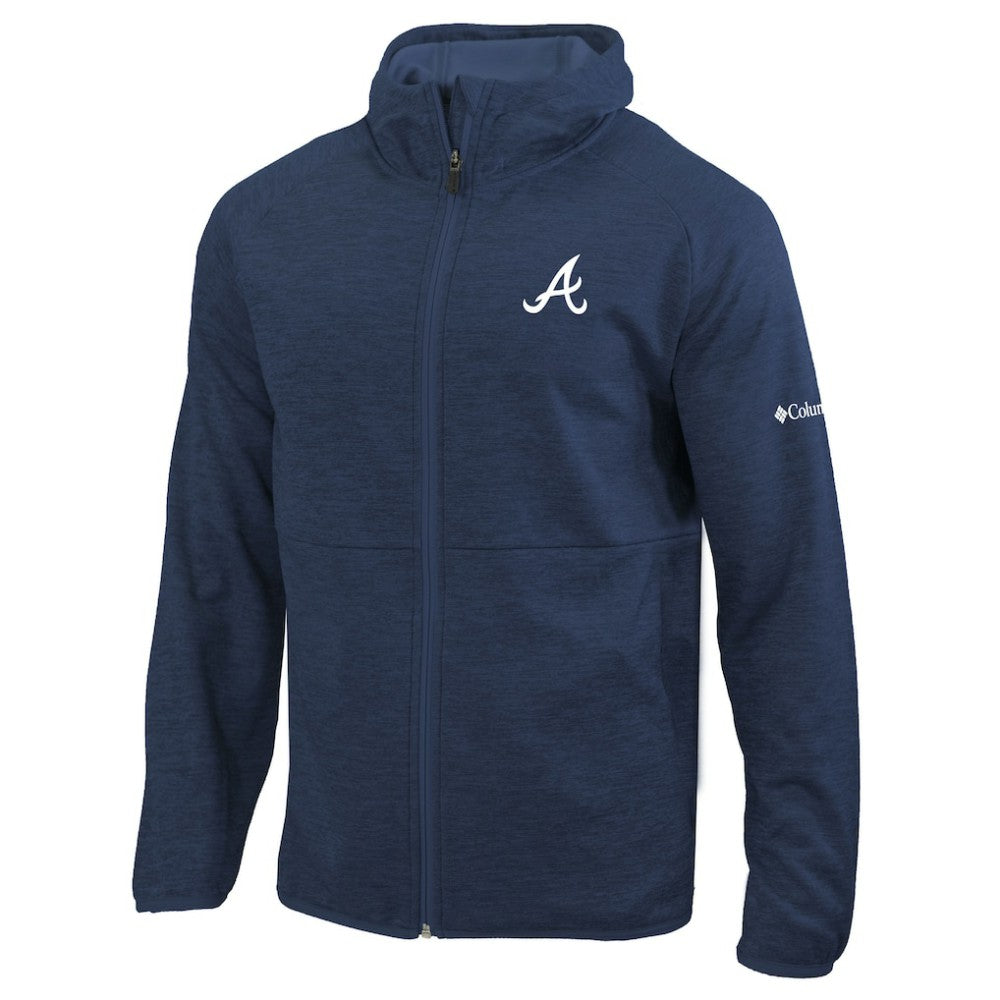 Atlanta Braves Omni-Wick It's Time Full-Zip Jacket Navy | Columbia