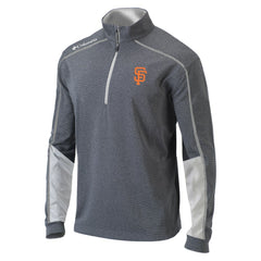 San Francisco Giants Omni-Wick Shotgun 2.0 Quarter-Zip Pullover Top Charcoal/White | Columbia