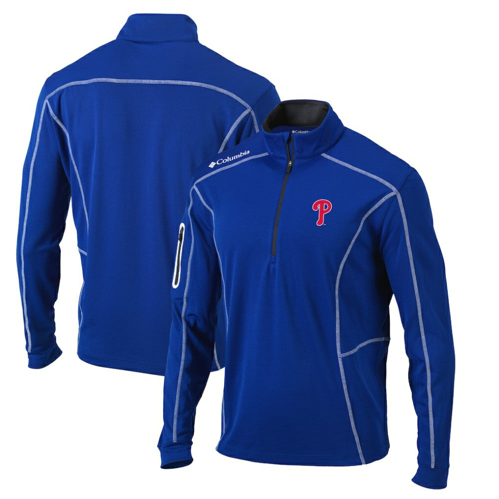 Philadelphia Phillies Omni-Wick Shotgun Quarter-Zip Pullover Top Royal | Columbia