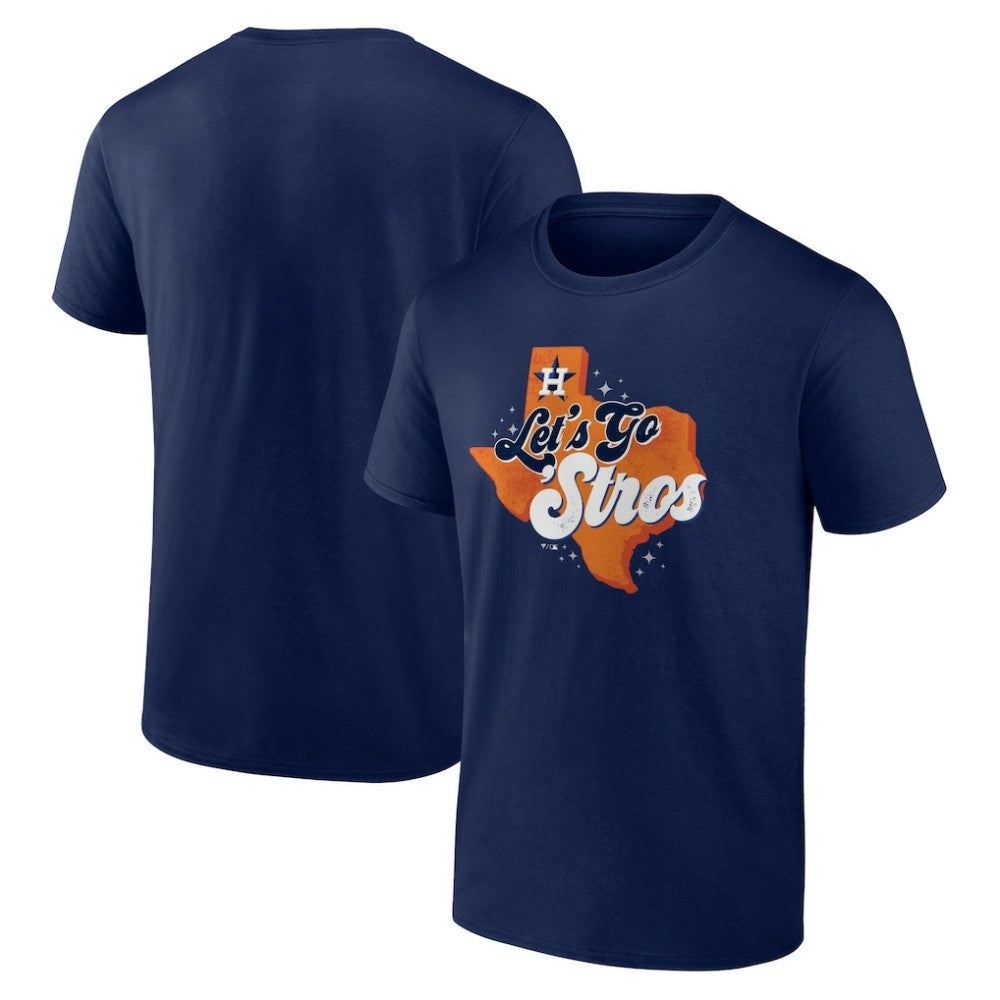 Houston Astros Hometown Collection Texas Scripty T-Shirt Navy