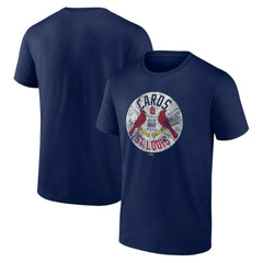 St. Louis Cardinals Hometown Collection Vintage Cards T-Shirt Navy