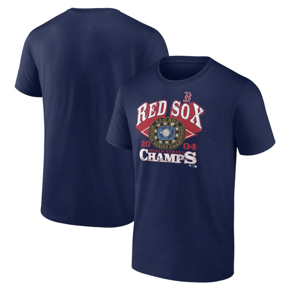 Boston Red Sox 2004 World Series Champions T-Shirt Navy