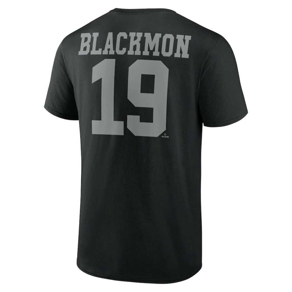 Charlie Blackmon Colorado Rockies Player Icon Name & Number T-Shirt Black