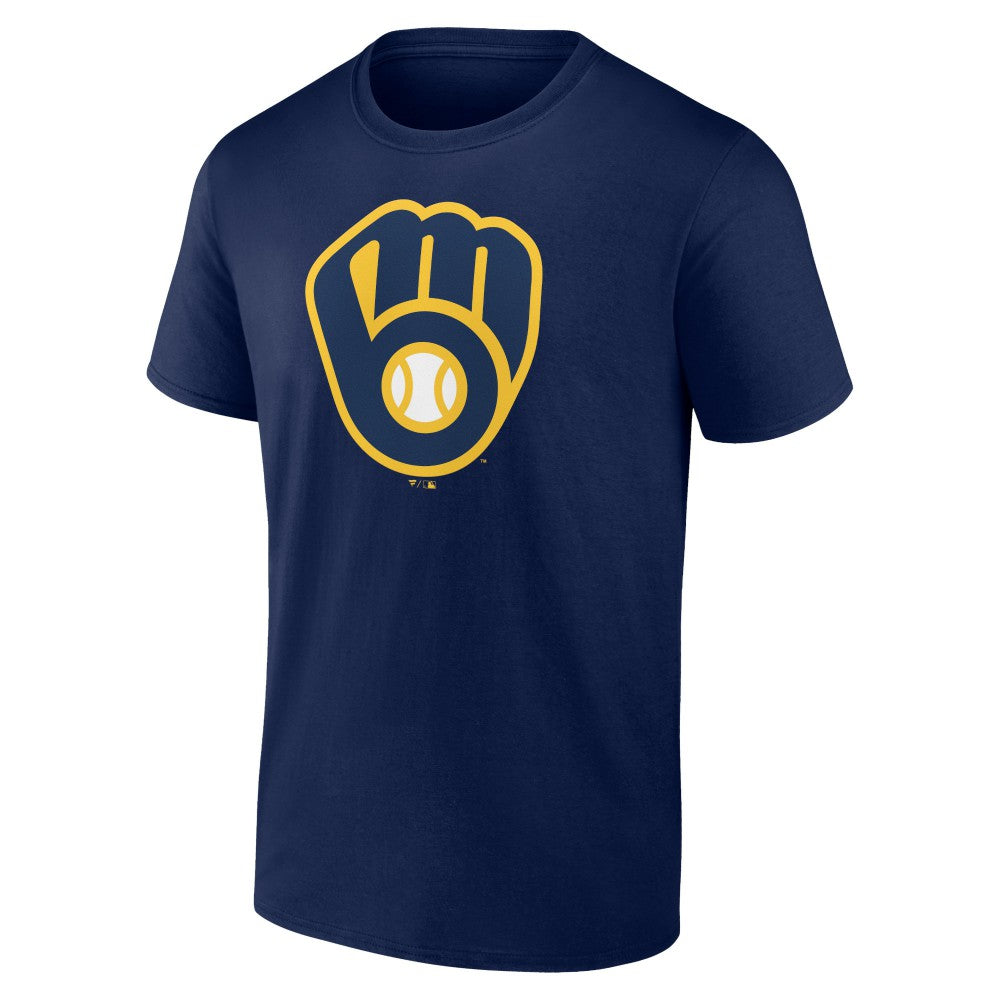 Christian Yelich Milwaukee Brewers Player Icon Name & Number T-Shirt Navy