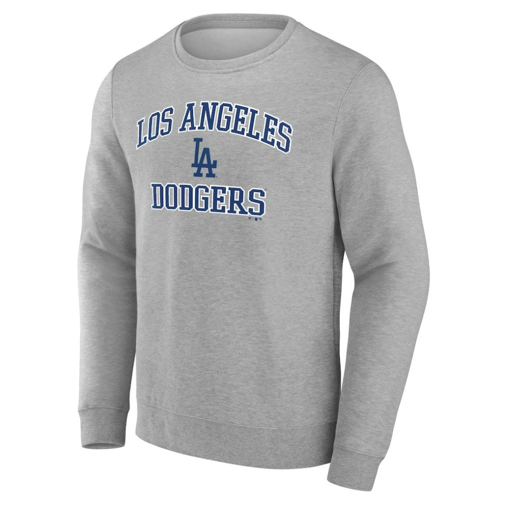 Los Angeles Dodgers Heart & Soul Pullover Sweatshirt Heather Gray