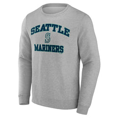 Seattle Mariners Heart & Soul Pullover Sweatshirt Heather Gray